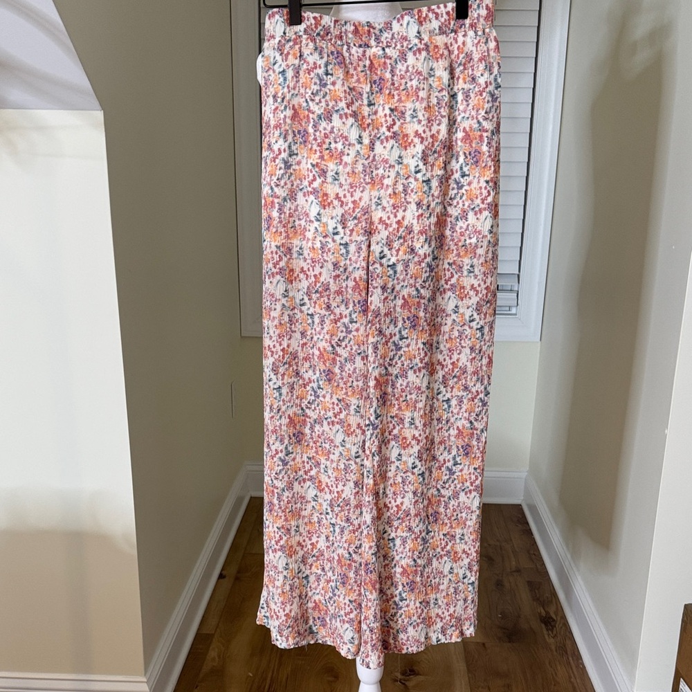 Multicolor Smocked Pants